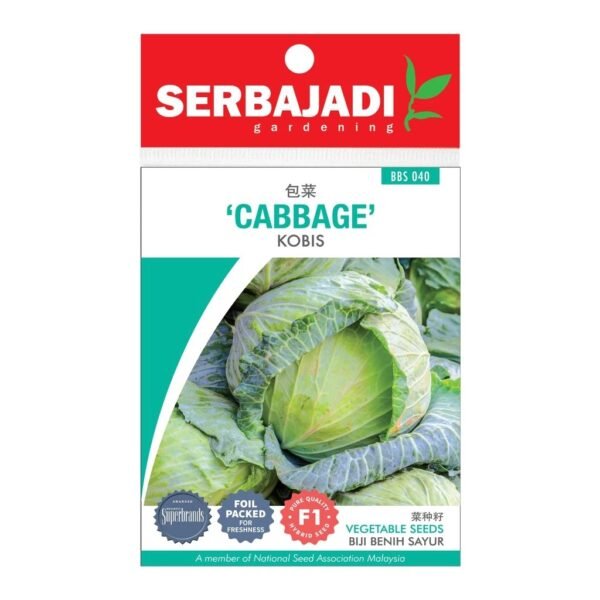 Serbajadi F1 Hybrid Cabbage Seeds – BBS040 (1 Pack)